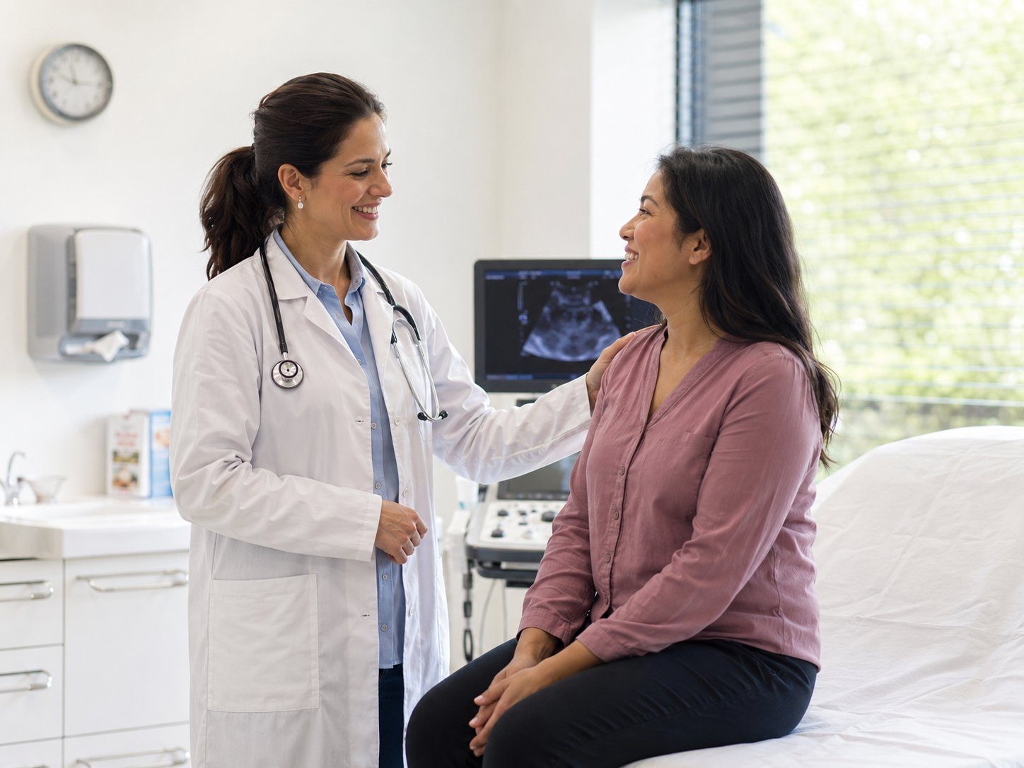 Médica atendendo paciente na Endoclínica